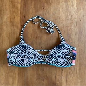 Roxy Reversible Printed Bikini Top